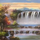 Hand painted oil painting on canvas"Creek"60x90CM(23.6"x35.4")Unframed-710