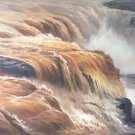 Hand painted oil painting on canvas"Yellow River"70x180CM(27.6"x70.9")Unframed-715