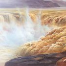 Hand painted oil painting on canvas"Yellow River"70x180CM(27.6"x70.9")Unframed-716