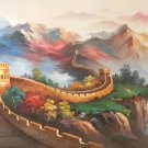 American style Hand painted oil painting on canvas"The Great Wall"70x180CM(27.6"x70.9")Unframed-721