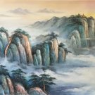 American style Hand painted oil painting on canvas"Creek"70x180CM(27.6"x70.9")Unframed-722