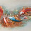 Hand painted oil painting on canvas"abstract carp"40x150CM(16"x60")Unframed-26 Hand painted oil painting on canvas"abstract carp"40x150CM(16"x60")Unframed-26