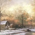 Hand-painted oil painting on canvas"Abstract snow scenery"30x120cm(12'' X 48'')Unframed-21 Hand-painted oil painting on canvas"Abstract snow scenery"30x120cm(12'' X 48'')Unframed-21
