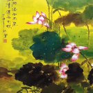 Hand painted oil painting on canvas"Abstract lotus"50x70CM(20"x30")Unframed-88 Hand painted oil painting on canvas"Abstract lotus"50x70CM(20"x30")Unframed-88
