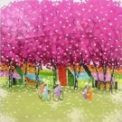Hand painted oil painting on canvas"Abstract country life"60x60CM(24"x24")Unframed-141