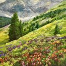 Hand painted oil painting on canvas"Mountain"80x160CM(33"x63")Unframed-732