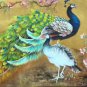 Simple modern Hand painted oil painting on canvas"Gorgeous peacock"70x180CM(27.6"x70.9")Unframed-96