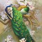 Simple modern Hand painted oil painting on canvas"Gorgeous peacock"80x160CM(33"x63")Unframed-100