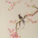 Hand painted oil painting on canvas"Cute bird"40x100CM(16"x40")Unframed-55