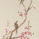 Hand painted oil painting on canvas"Cute bird"40x100CM(16"x40")Unframed-60