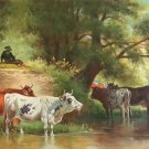 Hand painted oil painting on canvas"Image of the countryside"70x180CM(27.6"x70.9")Unframed-204 Hand painted oil painting on canvas"Image of the countryside"70x180CM(27.6"x70.9")Unframed-204
