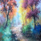 Hand painted oil painting on canvas"Creek"60x90CM(23.6"x35.4")Unframed-749 Hand painted oil painting on canvas"Creek"60x90CM(23.6"x35.4")Unframed-749