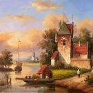 Hand painted oil painting on canvas"Image of the countryside"50x60CM(19.7"x23.6")Unframed-212 Hand painted oil painting on canvas"Image of the countryside"50x60CM(19.7"x23.6")Unframed-212