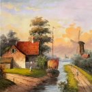 Hand painted oil painting on canvas"Image of the countryside"50x60CM(19.7"x23.6")Unframed-216 Hand painted oil painting on canvas"Image of the countryside"50x60CM(19.7"x23.6")Unframed-216
