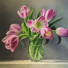 Simple modern Hand painted oil painting on canvas"Flowers"50x60CM(20"x24")Unframed-80