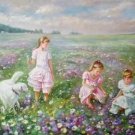 Hand painted oil painting on canvas"Children playing at the seaside"60x90CM(23.6"x35.4")Unframed-67 Hand painted oil painting on canvas"Children playing at the seaside"60x90CM(23.6"x35.4")Unframed-67