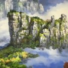 American style Hand painted oil painting on canvas"Creek"70x180CM(27.6"x70.9")Unframed-757 American style Hand painted oil painting on canvas"Creek"70x180CM(27.6"x70.9")Unframed-757