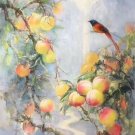 Simple modern Hand painted oil painting on canvas"peach"60x120CM(24"x48")Unframed-97