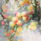 Simple modern Hand painted oil painting on canvas"peach"60x120CM(24"x48")Unframed-99