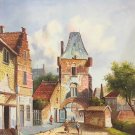 Hand painted oil painting on canvas"Image of the countryside"50x60CM(19.7"x23.6")Unframed-225
