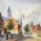 Hand painted oil painting on canvas"Image of the countryside"50x60CM(19.7"x23.6")Unframed-229