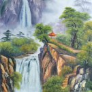 Hand painted oil painting on canvas"Creek"60x120CM(23.6"x47.2")Unframed-775 Hand painted oil painting on canvas"Creek"60x120CM(23.6"x47.2")Unframed-775