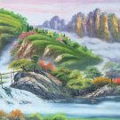 Hand painted oil painting on canvas"Creek"60x120CM(23.6"x47.2")Unframed-777