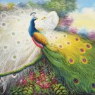 Simple modern Hand painted oil painting on canvas"Gorgeous peacock"60x90CM(23.6"x35.4")Unframed-101