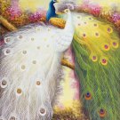 Simple modern Hand painted oil painting on canvas"Gorgeous peacock"60x90CM(23.6"x35.4")Unframed-104