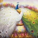 Simple modern Hand painted oil painting on canvas"Gorgeous peacock"60x90CM(23.6"x35.4")Unframed-107
