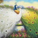Simple modern Hand painted oil painting on canvas"Gorgeous peacock"60x90CM(23.6"x35.4")Unframed-109