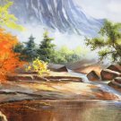 Hand painted oil painting on canvas"Creek"60x120CM(23.6"x47.2")Unframed-789