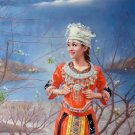 Chinese style Hand painted oil painting on canvas"Chinese beauty"75x100CM(30"x40")Unframed-70 Chinese style Hand painted oil painting on canvas"Chinese beauty"75x100CM(30"x40")Unframed-70