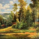Hand painted oil painting on canvas"Creek"50x60CM(19.7"x23.6")Unframed-800
