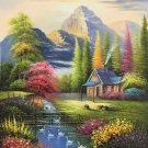 Hand painted oil painting on canvas"Image of the countryside"50x60CM(19.7"x23.6")Unframed-233 Hand painted oil painting on canvas"Image of the countryside"50x60CM(19.7"x23.6")Unframed-233