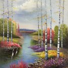 Hand painted oil painting on canvas"Image of the countryside"50x60CM(19.7"x23.6")Unframed-234 Hand painted oil painting on canvas"Image of the countryside"50x60CM(19.7"x23.6")Unframed-234