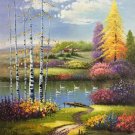 Hand painted oil painting on canvas"Image of the countryside"50x60CM(19.7"x23.6")Unframed-238 Hand painted oil painting on canvas"Image of the countryside"50x60CM(19.7"x23.6")Unframed-238