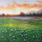 Hand painted oil painting on canvas"Flowers in clusters"60x90CM(23.6"x35.4")Unframed-806