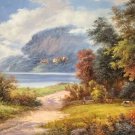 American style Hand painted oil painting on canvas"Creek"70x180CM(27.6"x70.9")Unframed-810