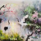 Chinese style Hand painted oil painting on canvas"Red-crowned crane"65x94CM(25.6"x37")Unframed-12