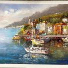 Mediterranean style Hand painted oil painting on canvas"Sea view"60x90CM(23.6"x35.4")Unframed-76