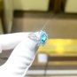 AS14M Cultivated colored gemstone ring, 3.6ct