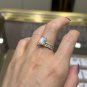 NW49M Lab moissanite ring 3ct