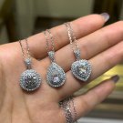 O93 Lab moissanite necklace 2.0ct