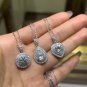 O93 Lab moissanite necklace 2.0ct