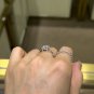 M90O Lab moissanite ring 3.0ct