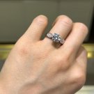 DF31M Lab moissanite ring 2.2ct
