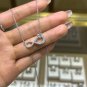 K019A Lab moissanite necklace 1.0ct