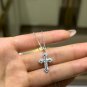 DF43O Lab moissanite necklace 0.31ct