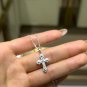 DF43O Lab moissanite necklace 0.31ct